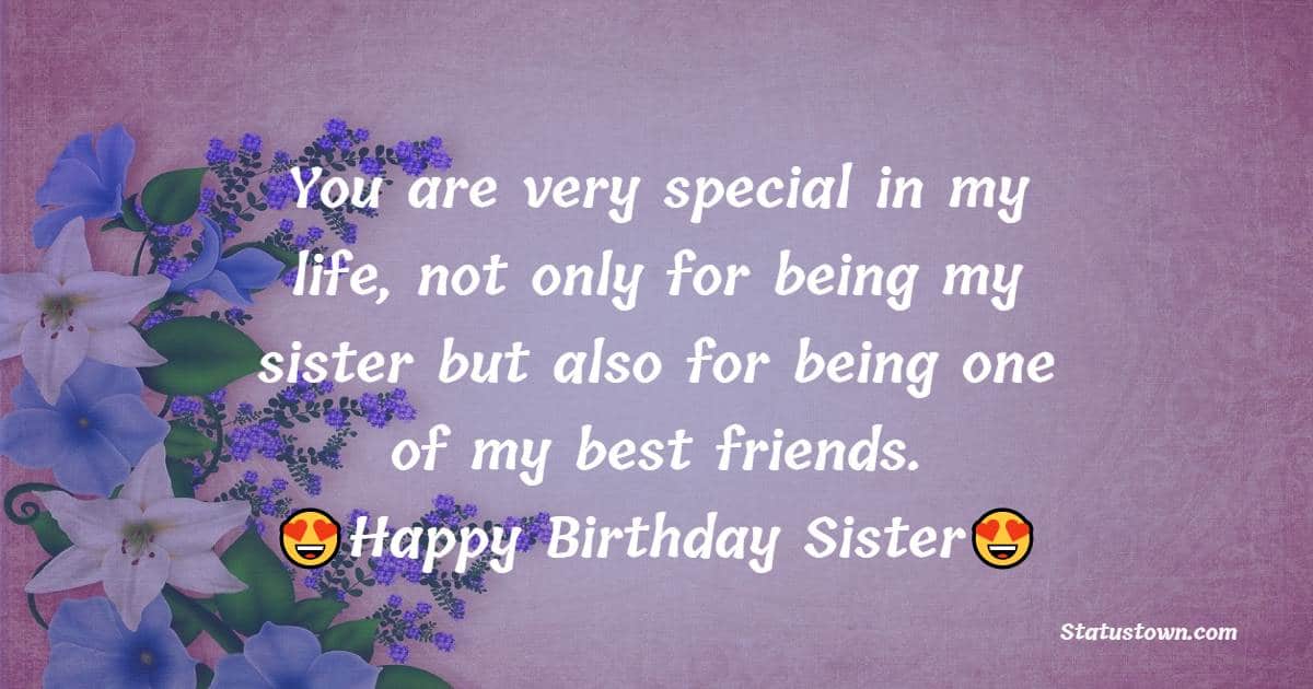 birthday messages for sister