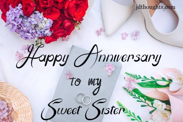 anniversary messages for sister