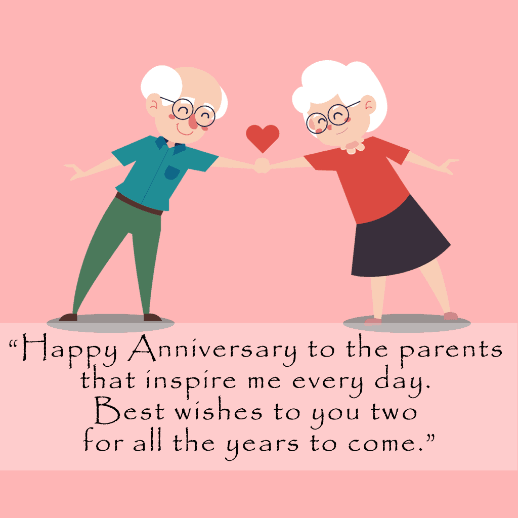 Anniversary Wishes for Parents from Son