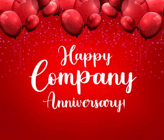 company anniversary message