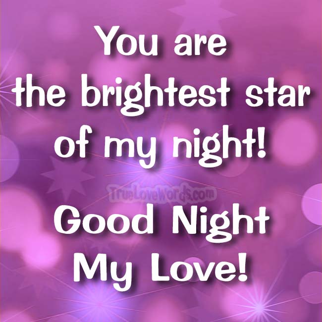 love messages for him to say good night