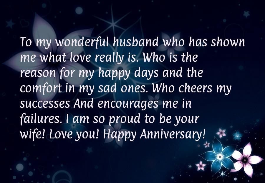 anniversary messages for husband