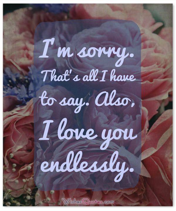 Sorry Messages for Husband