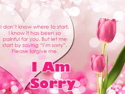 love messages for apology