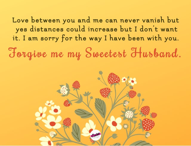 Romantic Sorry Messages for Husband
