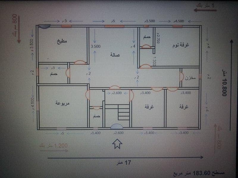 مخططات منازل 130 متر مربع2