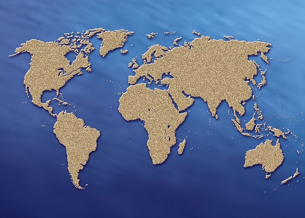 خريطة ثلاثية الأبعاد للعالم 1
