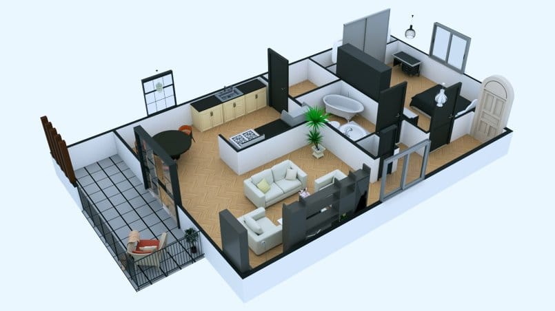 مخططات منازل 3D 4