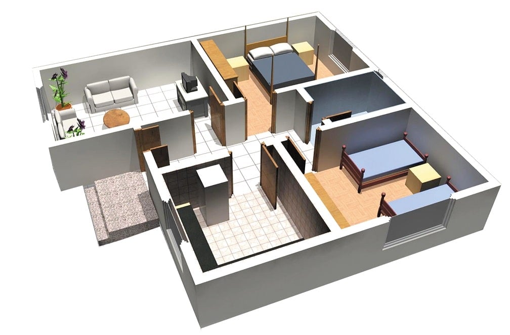 مخططات منازل 3D 3