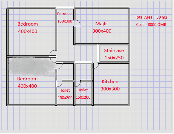مخططات منازل 100 متر مربع2
