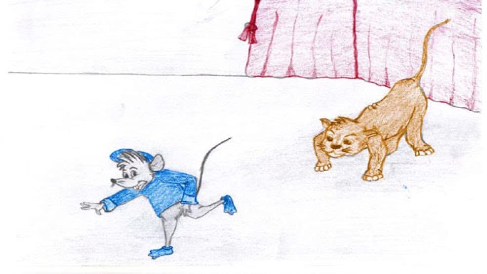 قصة قصيرة عن القطة والفأر