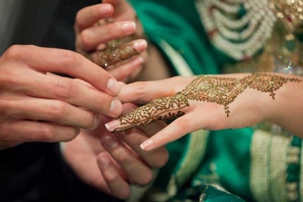 انشاء عن حفل زفاف مغربي