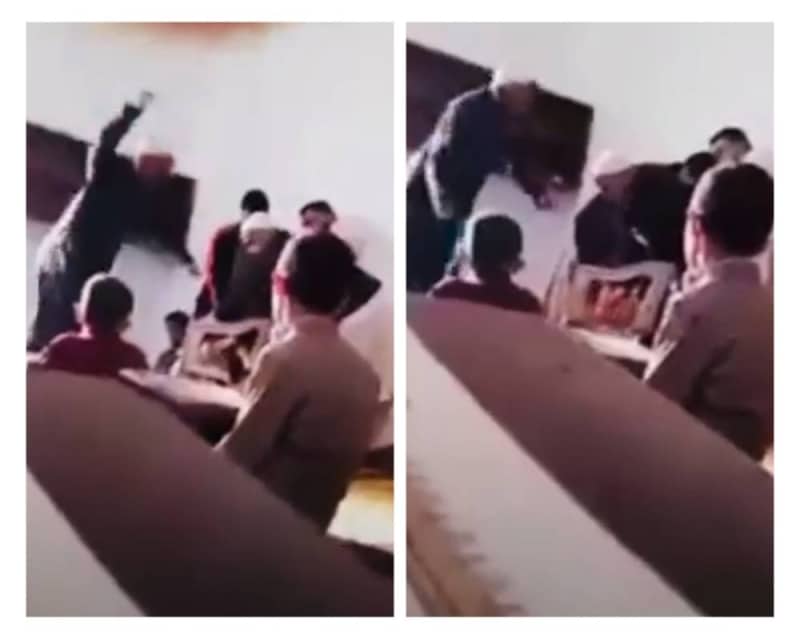 ليبيا : معلم تحفيظ قرآن يعتدي على طالب بالضرب بطريقة وحشية