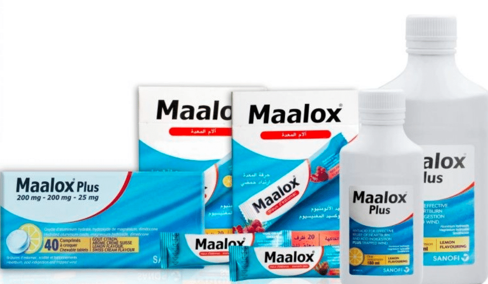 كيفية استخدام maalox