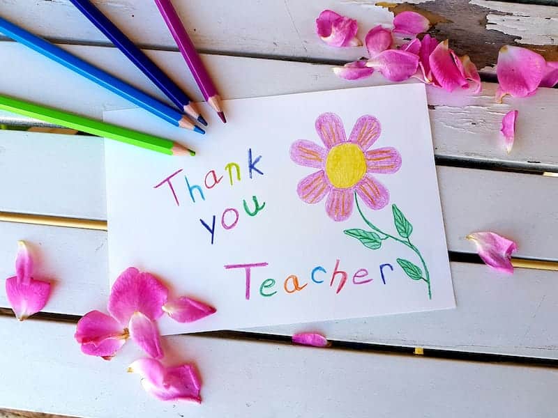 thank you teacher messages from students