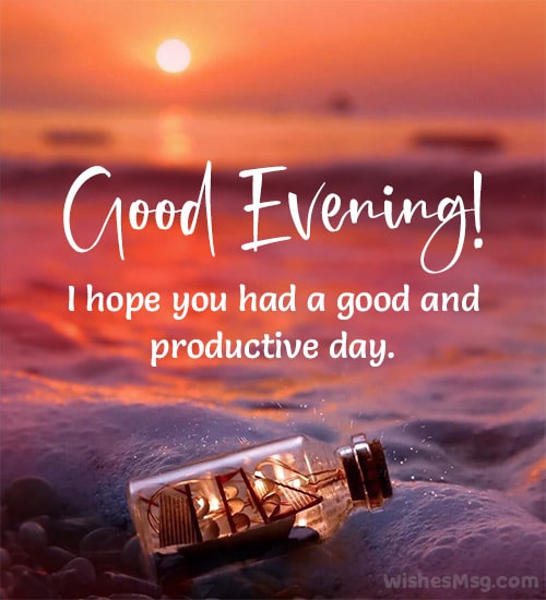 good evening message for friend