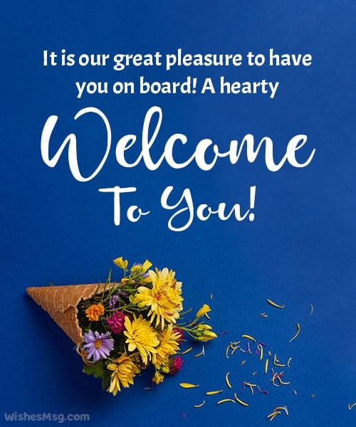 welcome message for friend