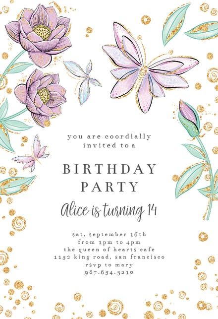 birthday invitation message for adults