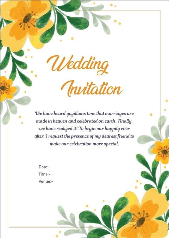 marriage invitation message for colleagues