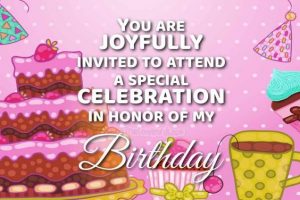 birthday invitation message for friends