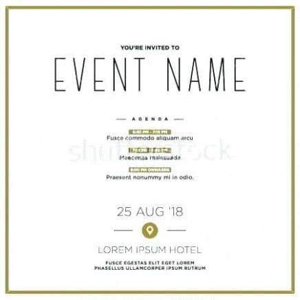 invitation message for event formal
