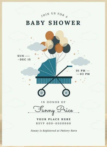 baby shower invitation message
